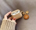 Custom AirPod Pro Case With natural wood Keychain,Cute Airpods 3 Case Holder Cover,Silicone Airpod Case,Personalized Name Gift product logo