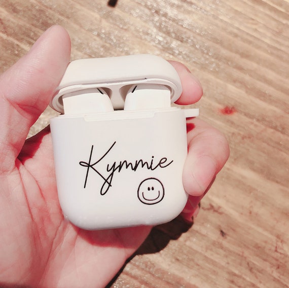 カスタム AirPod ケース かわいいスマイリー、カスタム シリコン 