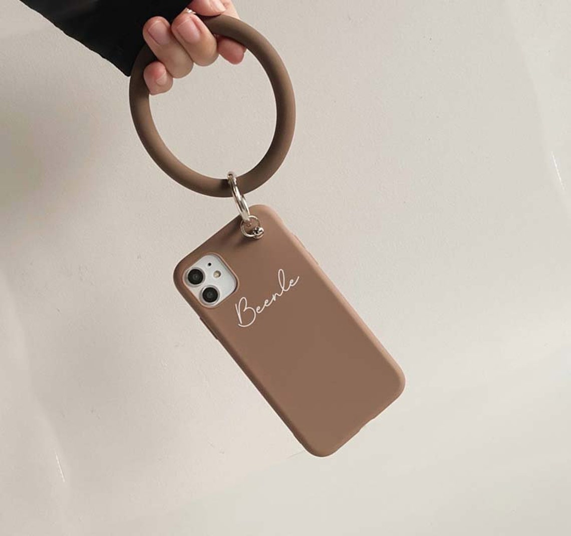 Customized Phone Casepersonalised Keychain Wristlet Soft Etsy