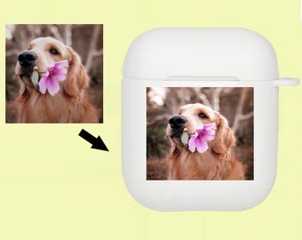 Benutzerdefinierte AirPod Fall, benutzerdefinierte Foto AirPods Schlüsselanhänger, personalisierte Airpods Fall Silikon, beste benutzerdefinierte Geschenk