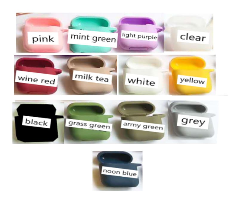 Custom AirPods Pro Case, Name AirPod Case With Cute Circle keychain,Silicone Shock Proof Holder Cover Organizer,Personalized Name Gift image 7