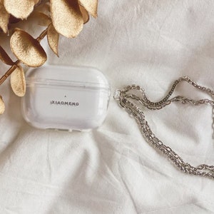 Custom Airpods Pro Case,Personalized Name airpod pro case,Cool Portable chain Keychain,Transparent Holder Cover Organizer for AirPods pro
