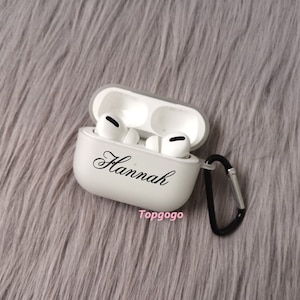 Custom AirPods Pro Case, Transparent Name Airpod Pro Case, Clear Shock Proof Holder Cover Organizer,Personalized Name Gift
