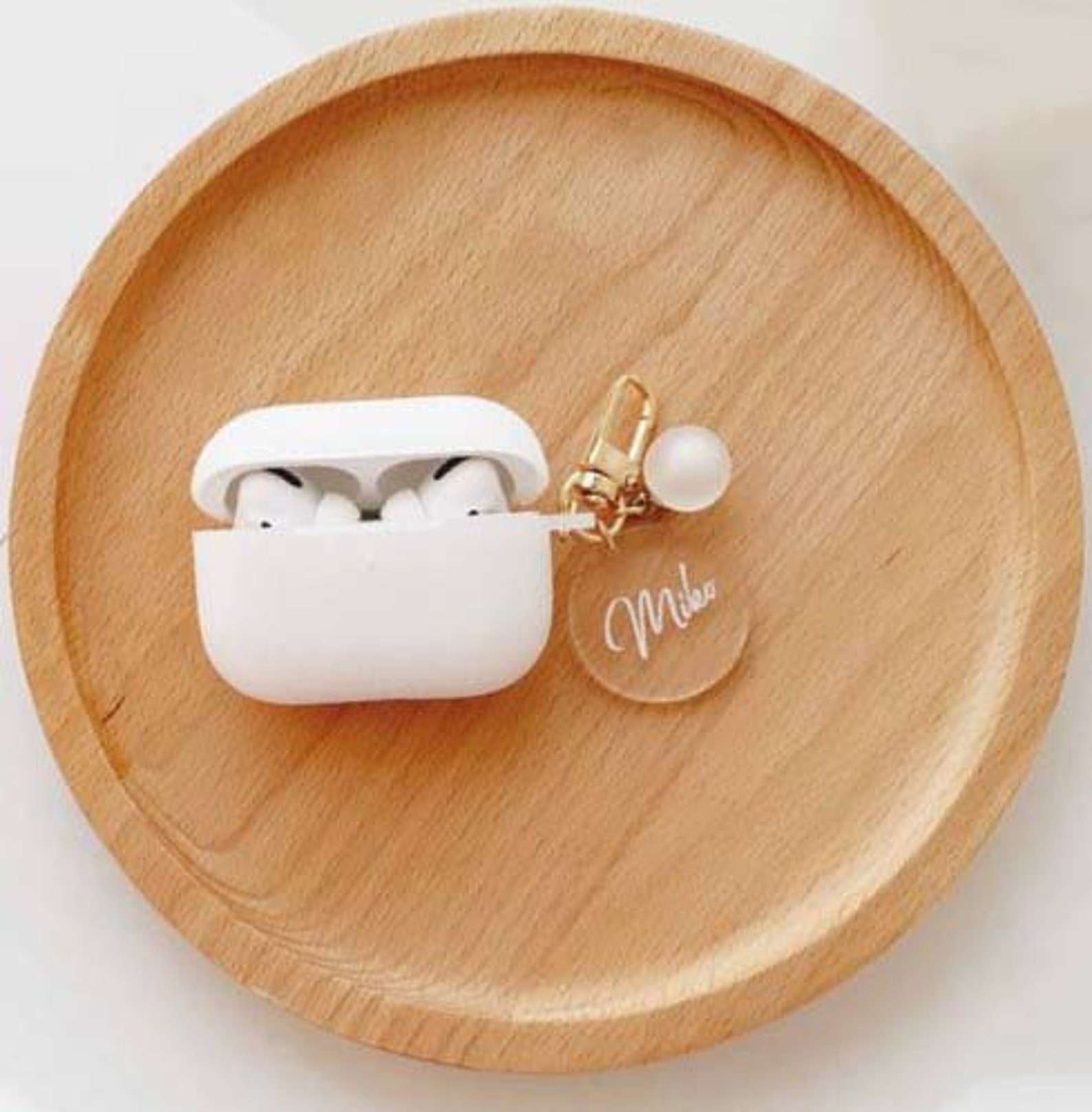Custom Airpods Pro Case Name Airpod Case With Cute Circle Etsy