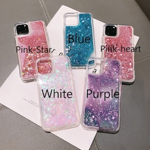 Custom Liquid Glitter Phone Case,Personalised Monogram Phone Case,Bling iPhone 17 Case,Initial Name iPhone 16 pro max,Samsung,Gifts for Her image 5