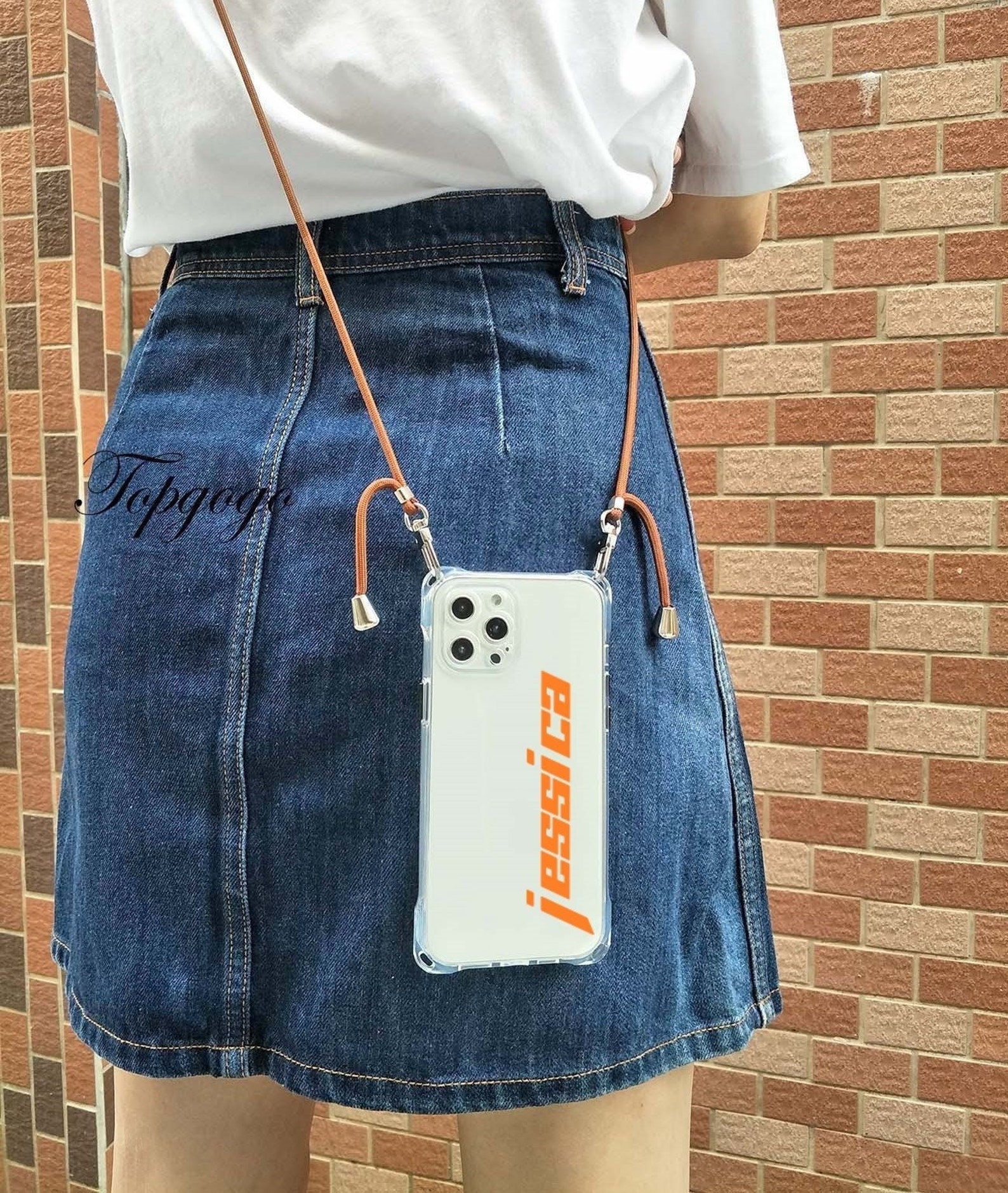 Lanyard Necklace Cross Body Phone Case,customized iPhone Case,clear ...