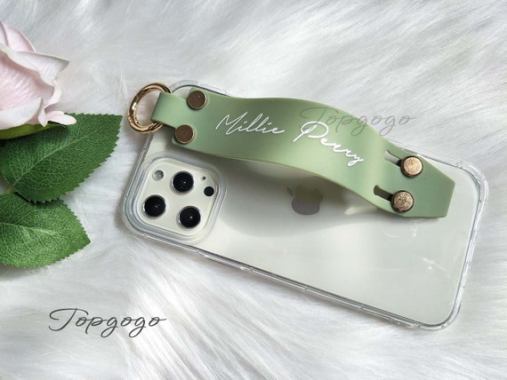 Personalised Name Phone Case,Customized Wrist Band Strap Phone Case,iPhone Case With Built In Grip,iphone 16 pro max case,iPhone 15 pro