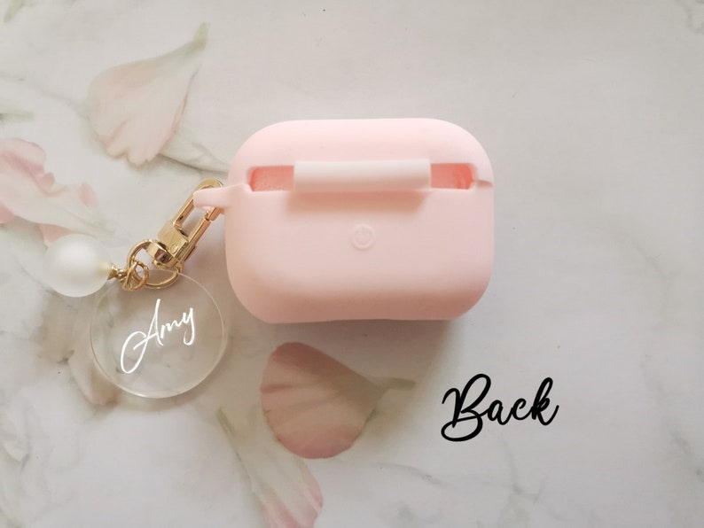 Custom Airpods Pro Case Name Airpod Case With Cute Circle Etsy
