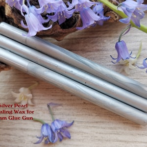 Silver Glue Gun Sealing Wax Satin Pearl voor 7mm Glue Gun, flexibele mailing sealing wax voor wax stempel