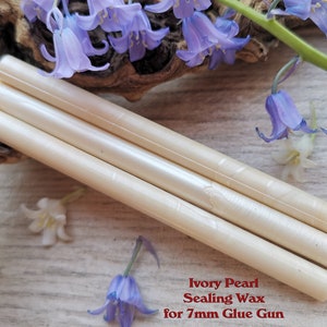 Ivory Glue Gun Sealing Wax Satin Pearl voor 7mm Glue Gun, flexibele mailing sealing wax voor wax stamp