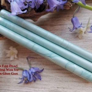 Duck Egg Glue Gun Sealing Wax Satin Pearl voor 7mm Glue Gun, flexibele mailing sealing wax voor wax stempel