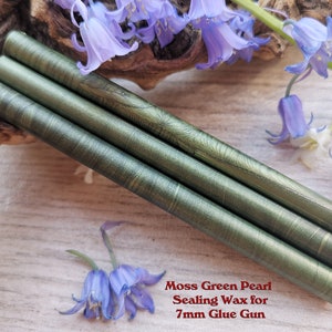 Moss Green Glue Gun Sealing Wax Satin Pearl voor 7mm Glue Gun, flexibele mailing sealing wax voor wax stempel