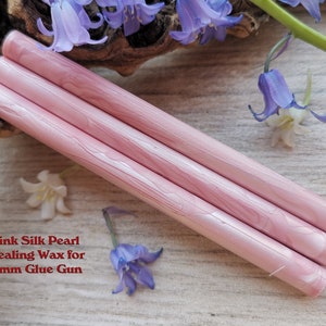 Roze Silk Glue Gun Sealing Wax Satin Pearl voor 7mm Glue Gun, flexibele mailing sealing wax voor wax stempel