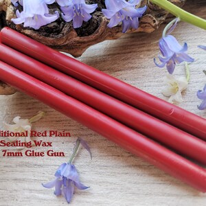Traditionele Red Plain Gun Sealing Wax voor 7mm Glue Gun, flexibele mailing sealing wax voor wax stempel