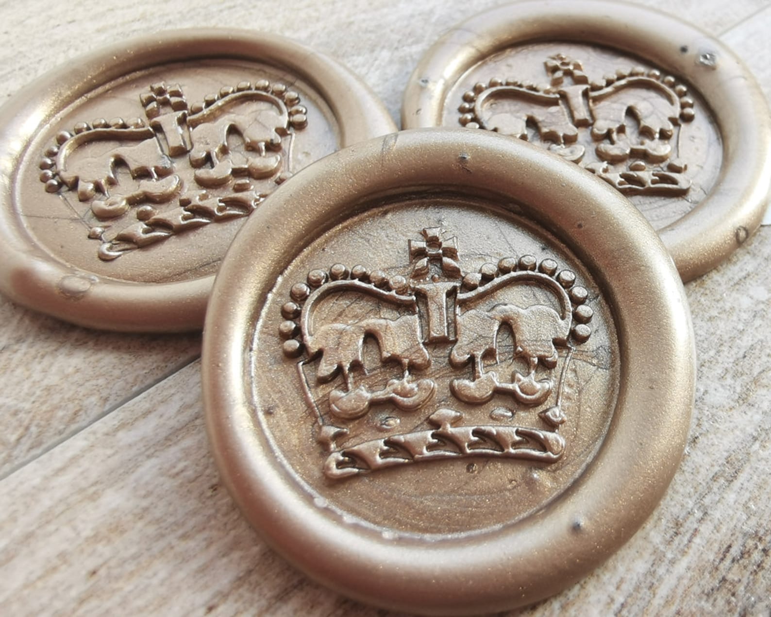 Royal Crown Adhesive Wax Seals Wax Seal Stickers Envelope Etsy UK