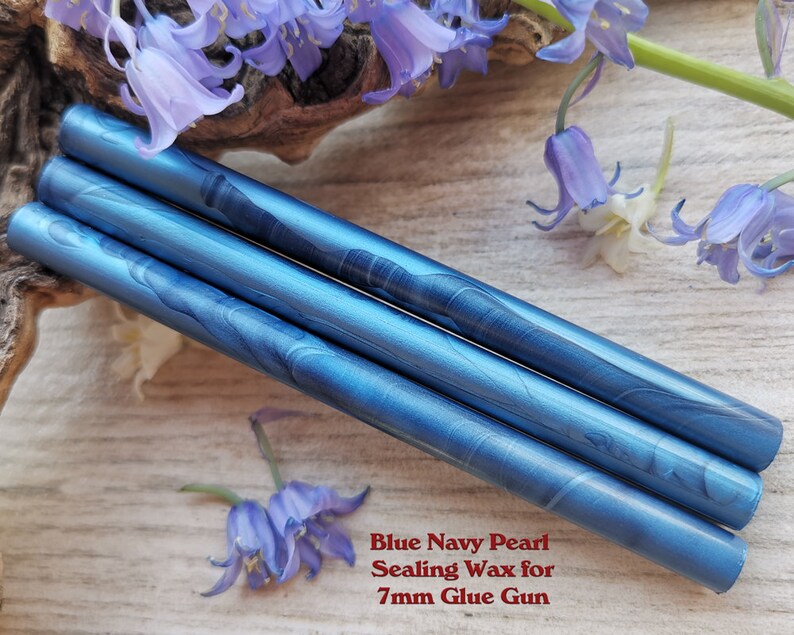Blue Navy Pearl Glue Gun Sealing Wax for 7mm Glue Gun Etsy