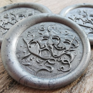 Party Masks Self Adhesive Wax Seals, Wax Seal Stickers, Envelope Wax Seals, Peel and Stick Wax Seals