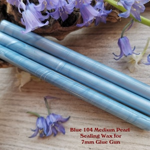 Blue Mid 104 Glue Gun Sealing Wax Satin Pearl voor 7mm Glue Gun, flexibele mailing sealing wax voor wax seal