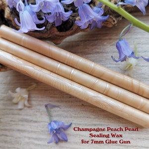 Peach Champagne Glue Gun Sealing Wax Satin Pearl voor 7mm Glue Gun, flexibele mailing sealing wax voor wax seal