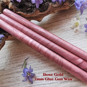 Rose Gold Glue Gun Sealing Wax Satin Pearl voor 7mm Glue Gun, flexibele mailing sealing wax voor wax stempel