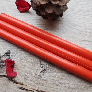 Oranje effen 11 mm grote lijmpistool afdichtingswas voor 11 mm lijmpistool, flexibele verzendafdichtingswas voor wasstempel