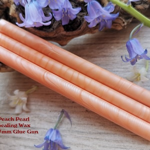 Peach Glue Gun Sealing Wax Satin Pearl voor 7mm Glue Gun, flexibele mailing sealing wax voor wax seal
