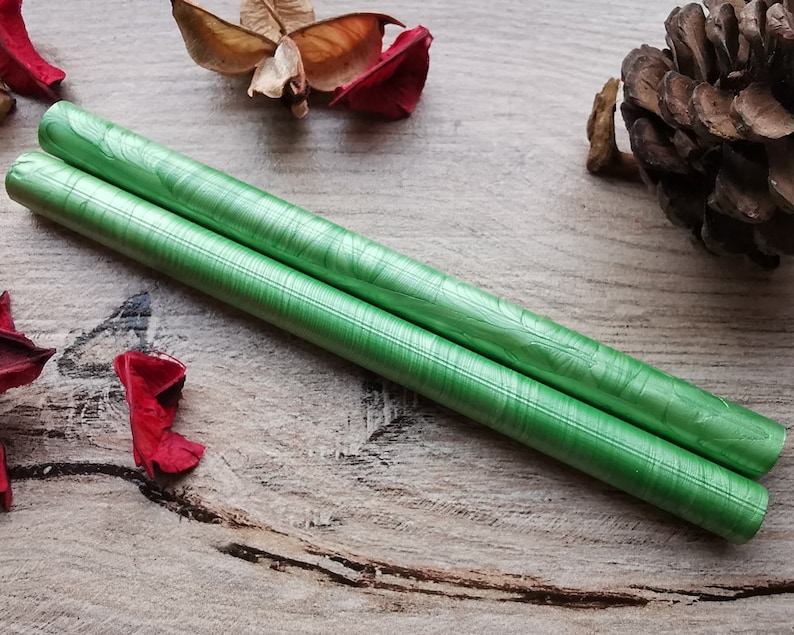 Lime Green 11mm Large Glue Gun Sealing Wax Satin Pearl for Etsy