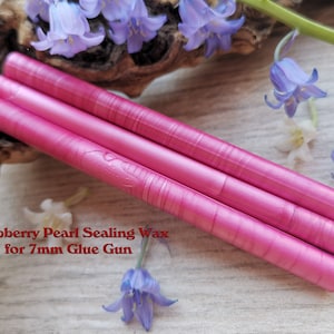 Raspberry Glue Gun Sealing Wax Satin Pearl voor 7mm Glue Gun, flexibele mailing sealing wax voor wax seal