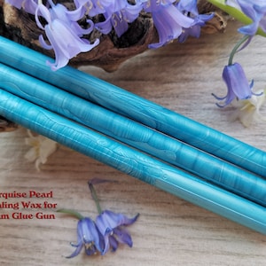 Turquoise Glue Gun Sealing Wax Satin Pearl voor 7mm Glue Gun, flexibele mailing sealing wax voor wax stempel