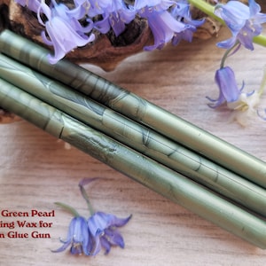 Olive Green Glue Gun Sealing Wax Satin Pearl voor 7mm Glue Gun, flexibele mailing sealing wax voor wax stamp