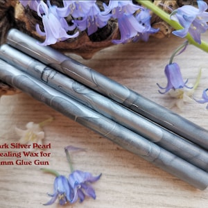 Silver Dark Glue Gun Sealing Wax Satin Pearl voor 7mm Glue Gun, flexibele mailing sealing wax voor wax stempel