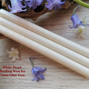 White Glue Gun Sealing Wax Satin Pearl voor 7mm Glue Gun, flexibele mailing sealing wax voor wax stempel