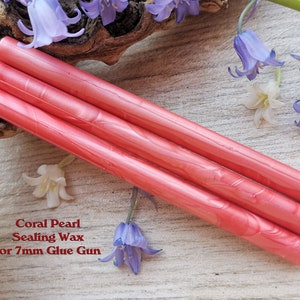 Coral Glue Gun Sealing Wax Satin Pearl voor 7mm Glue Gun, flexibele mailing sealing wax voor wax stempel