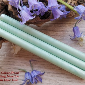 Mint Green Glue Gun Sealing Wax Satin Pearl voor 7mm Glue Gun, flexibele mailing sealing wax voor wax stamp