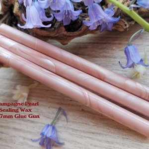 Champagne Glue Gun Sealing Wax Satin Pearl voor 7mm Glue Gun, flexibele mailing sealing wax voor wax stempel