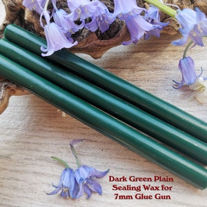 Donkergroene lijmpistool afdichting wax plain voor 7mm lijmpistool, flexibele mailing sealing wax voor wax stempel