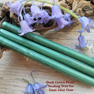 Green Dark Glue Gun Sealing Wax Satin Pearl voor 7mm Glue Gun, flexibele mailing sealing wax voor wax stempel