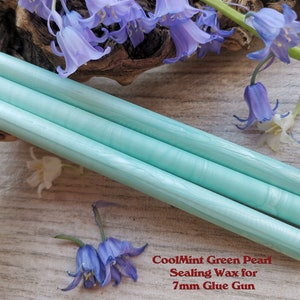 Mint Green Cool Glue Gun Sealing Wax Satin Pearl voor 7mm Glue Gun, flexibele mailing sealing wax voor wax stamp