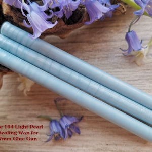 Blue Pale 104 Glue Gun Sealing Wax Satin Pearl Sealing Wax voor 7mm Glue Gun, flexibele mailing sealing wax voor wax seal