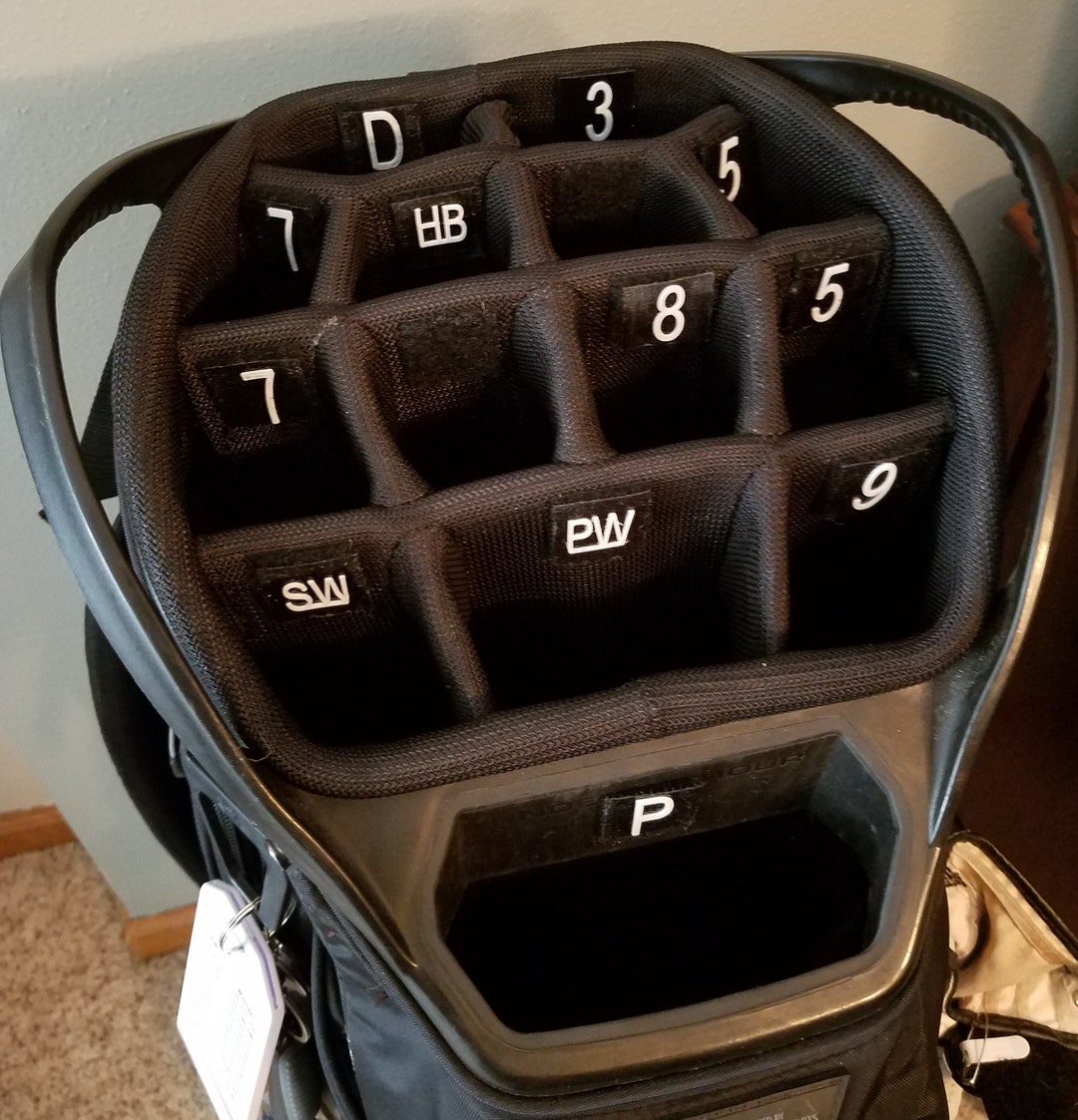 Quick Return Numbered Golf Club Organizer Golf Bag Organizer Etsy Canada