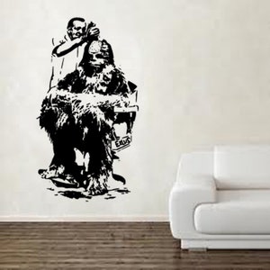 Banksy Chewbacca Designs Vectors,SVG,Eps,Ai,Bundle,Digital Download, graphics, image, art work