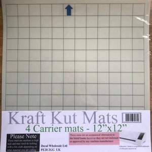 4 pack 12"x12" Grid Mat Silhouette Cameo 3 snijden plotter Carrier Mat Sheet