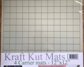 4 pack 12"x12" Grid Mat Silhouette Cameo 3 cutting plotter Carrier Mat Sheet