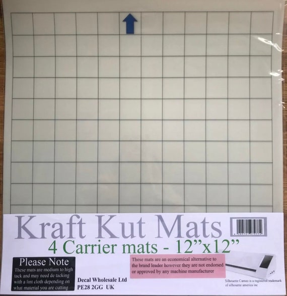 4 Pack 12x12 Grid Mat Silhouette Cameo 3 Cutting Plotter Carrier Mat Sheet  