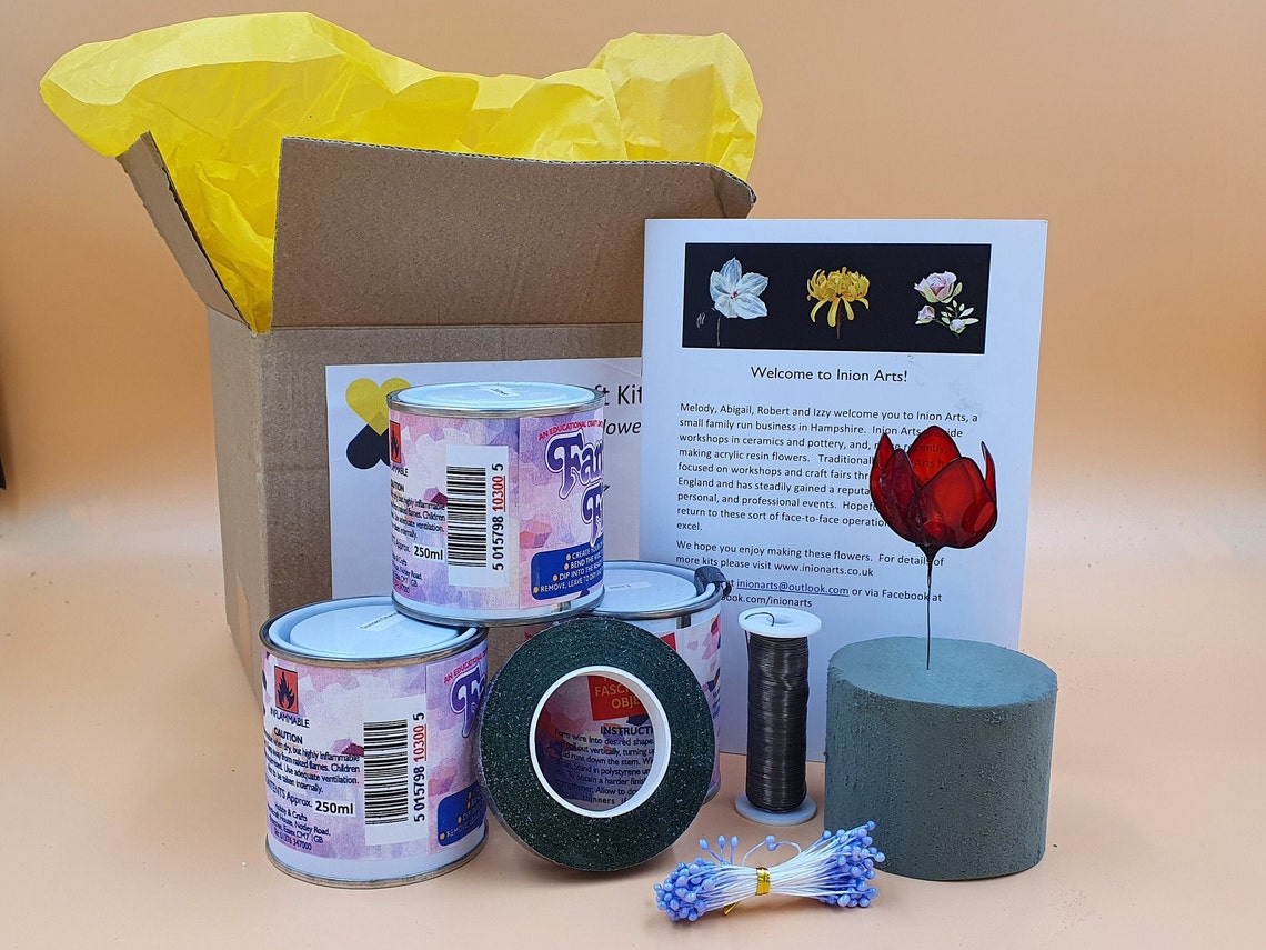 Dip Resin Tulip Flower Kit Complete Translucent / Opaque Etsy