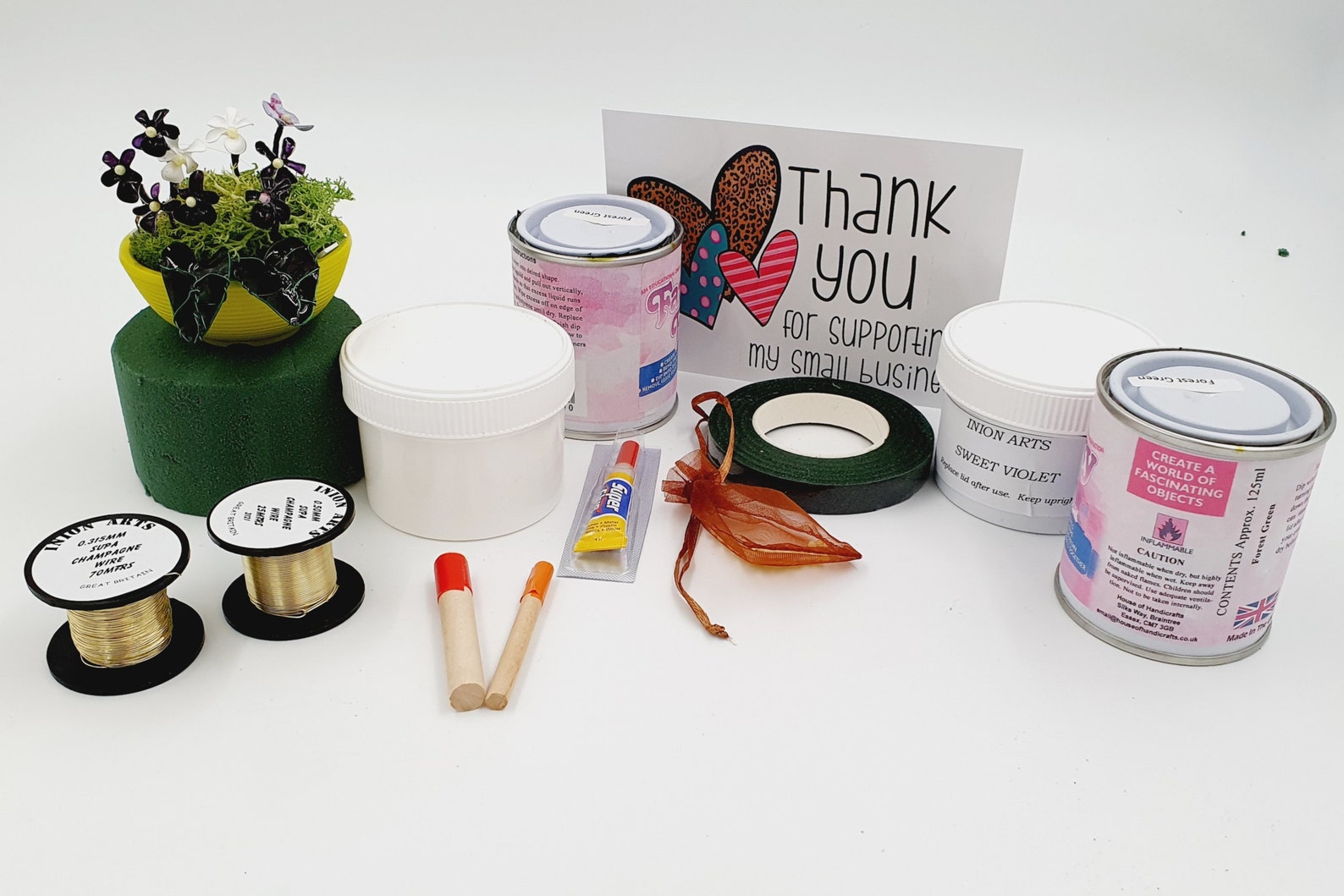 Dip Resin Sweet Violet Flower Kit Complete Resin Starter Kit Etsy UK