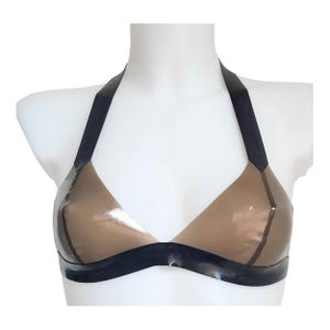 Transparent Smoke Latex Bralette/Bikini Top