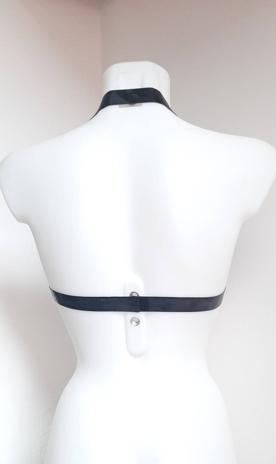 Black Latex Bra Top Latex Bikini Soft Bra - Etsy