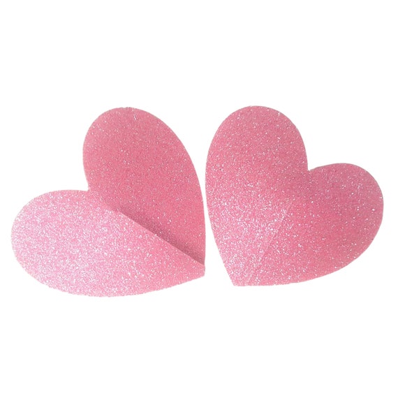 Glitter Moo Heart Nipple Pasties. - Candy's Costume Shop