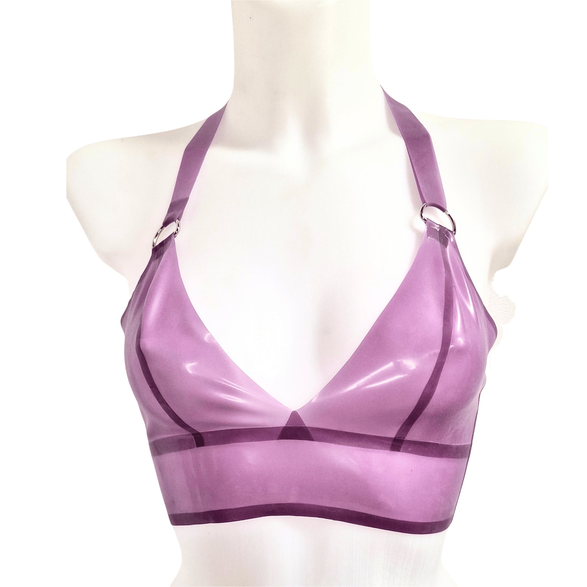 lilac bralette crop top